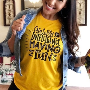 Creative Teacher Shirts, Teacher Gift, Creativity Shirt, Gifted Teacher Tee, GT Teacher Tee