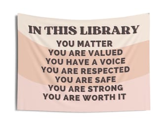Tapiz decorativo con citas para el aula, decoración de pared para el aula, biblioteca, decoración de clase bohemia, decoración de dormitorio, póster, libros, bibliotecario, rincón de lectura, BookTok