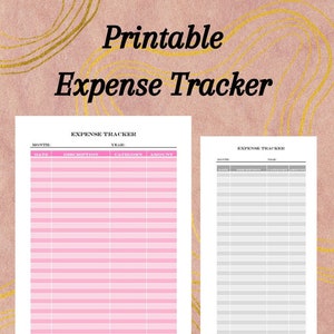 Expense Tracker PDF, Spending Tracker PDF, Colorful Digital/Printable Weekly/Monthly Budgeting Tracker, US Letter, A5, A6, Personal Planner