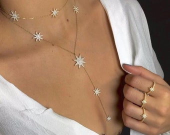 Star Drop Necklace Etsy Star Drop Necklace Etsy