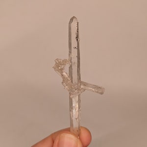 Quartz Crystals with Carbon Inclusions - Mineral Specimen - Raw Crystal, Natural Crystal