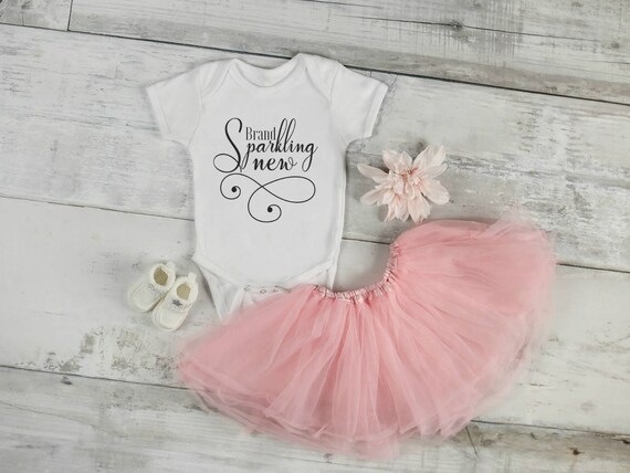 brand sparkling new baby girl outfit