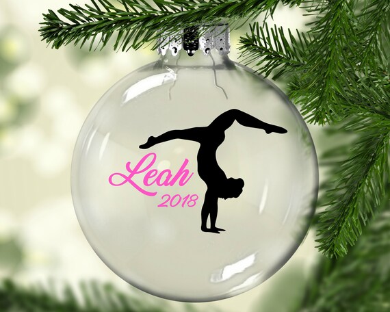 Gymnastics Gymnast Personalized Christmas Ornament