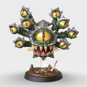 BEHOLDER Miniature STL 3D Printing Files | High Quality | Cute | 3D Model | Dungeons & Dragons | RPG | Toy | Figure | Tabletop | DnD