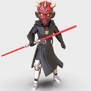 Darth Maul 3D Model STL Files: Star Wars Sith Lord Figure