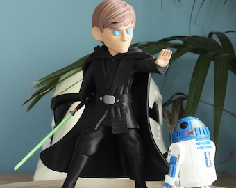 Luke Skywalker & R2D2 3D Printing STL File Star Wars Jedi Model Toy