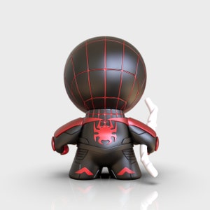 Chibi Miles Morales SPIDER-MAN STL 3D Printing Files | High Quality ...