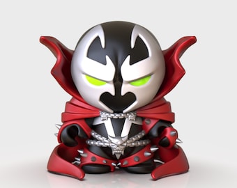 Chibi SPAWN 3D-printen | STL-bestanden van hoge kwaliteit | Leuk | 3D-model | Speelgoed | Figuur | Speels