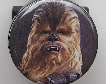 Chewbacca Badge Holder, ID Badge Holder, Chewie Badge Reel, Badge Reel With  Clip, Felt Embroidered ID Badge, Star Wars Badge Reel 