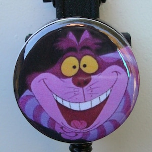 Disney Alice in Wonderland cheshire Cat Badge Reel - Etsy