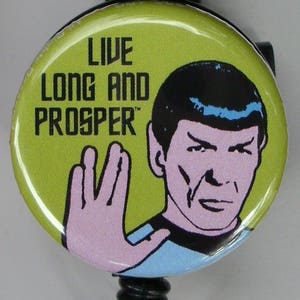 Star Trek Spock &quot;Live Long and Prosper&quot; badge reel