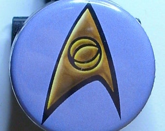 Medisch/wetenschappelijk Starfleet-insigne "Star Trek"-badgehaspel