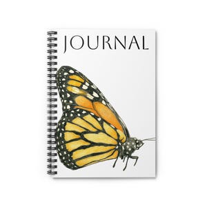 Butterfly Spiral Notebook - Ruled Line | Elegant Journal | Butterfly Lover Gift | Nature-Inspired Stationery | Inspirational Writing