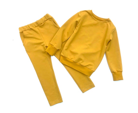 Mustard yellow sweatsuit Clearance