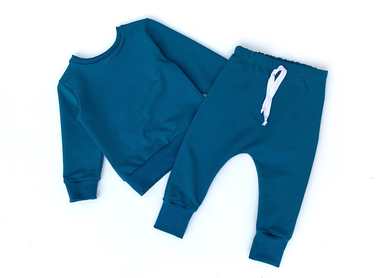 Sweatsuit Set Baby Fall Clothes Boy Brown Track Pants Etsy