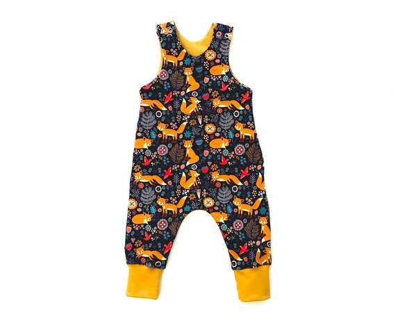 mustard dungarees baby