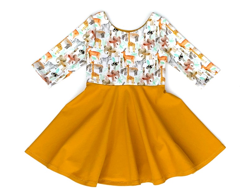 Zoo Animals Dress Animal Twirl Dress Safari Dress Girls Etsy