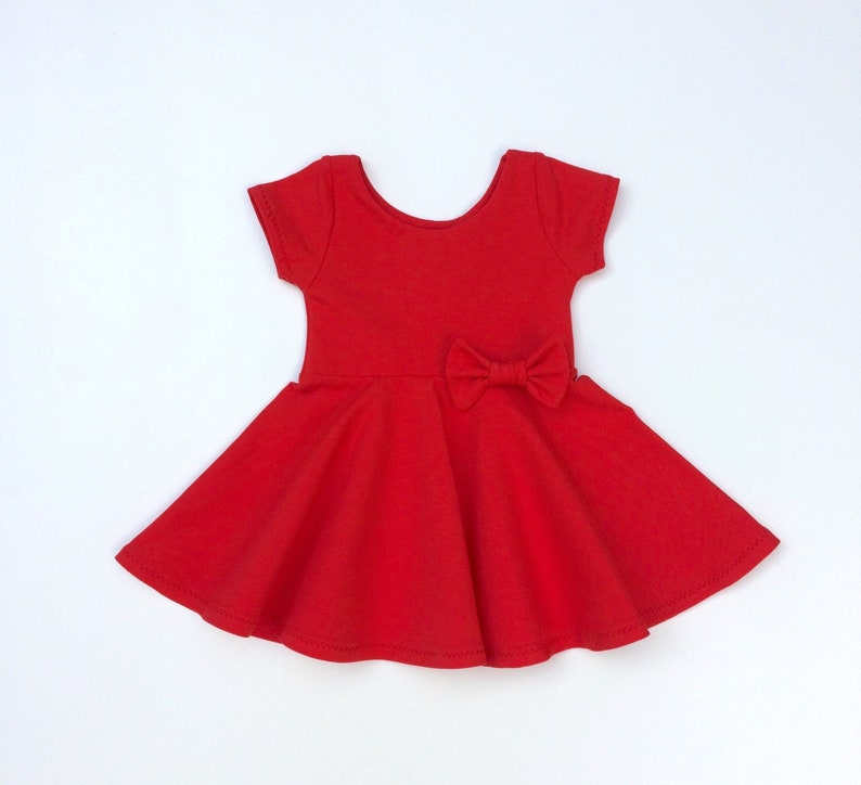 Lime green Twirl Dress Toddler Twirly Dress Monochrome Dress Baby Dress -Toddler Dress Baby Girl Twirl Dress Solid Girls dresses
