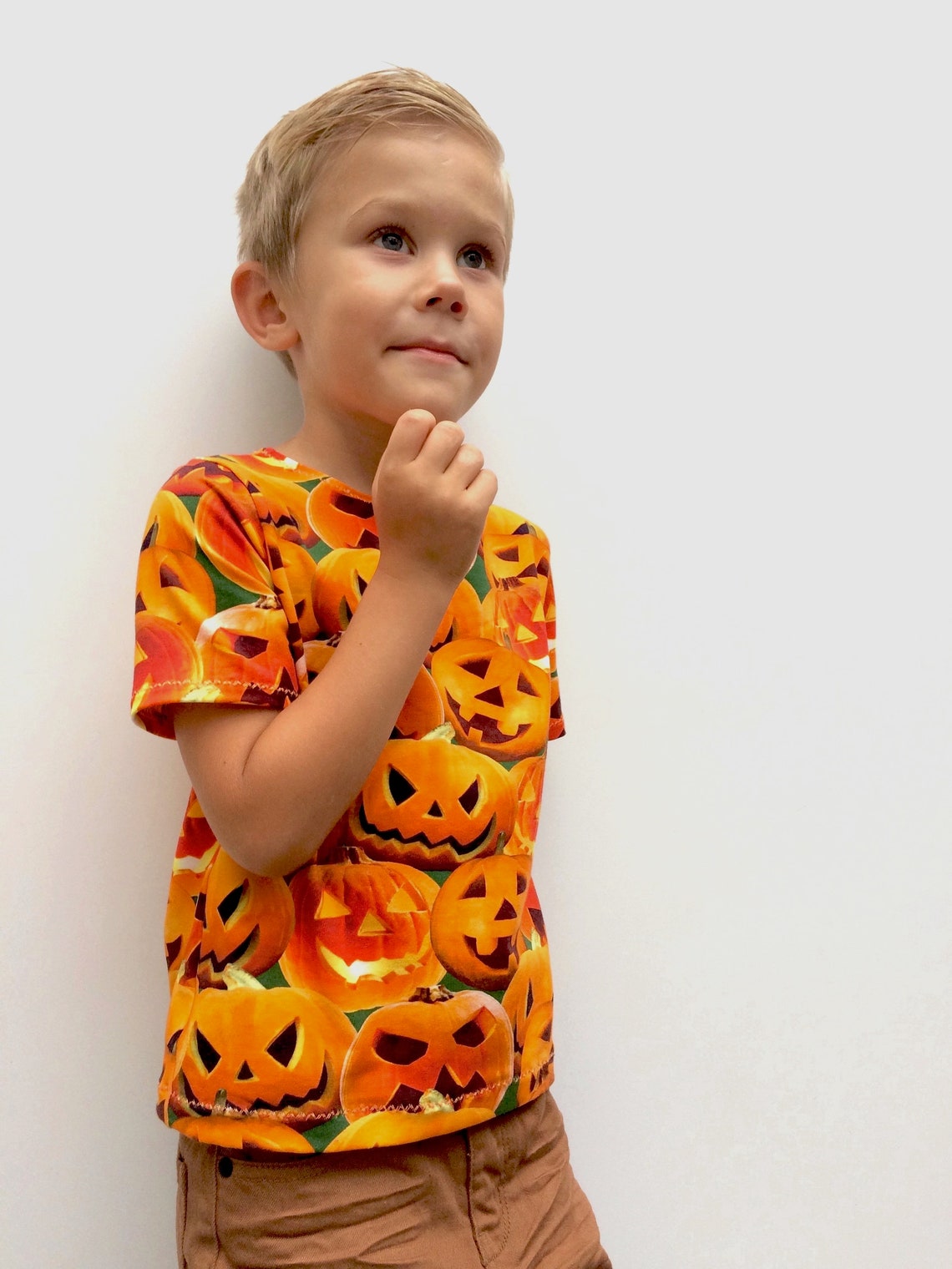 Halloween Shirt Pumpkin Shirt Girls Halloween Top Boys Etsy