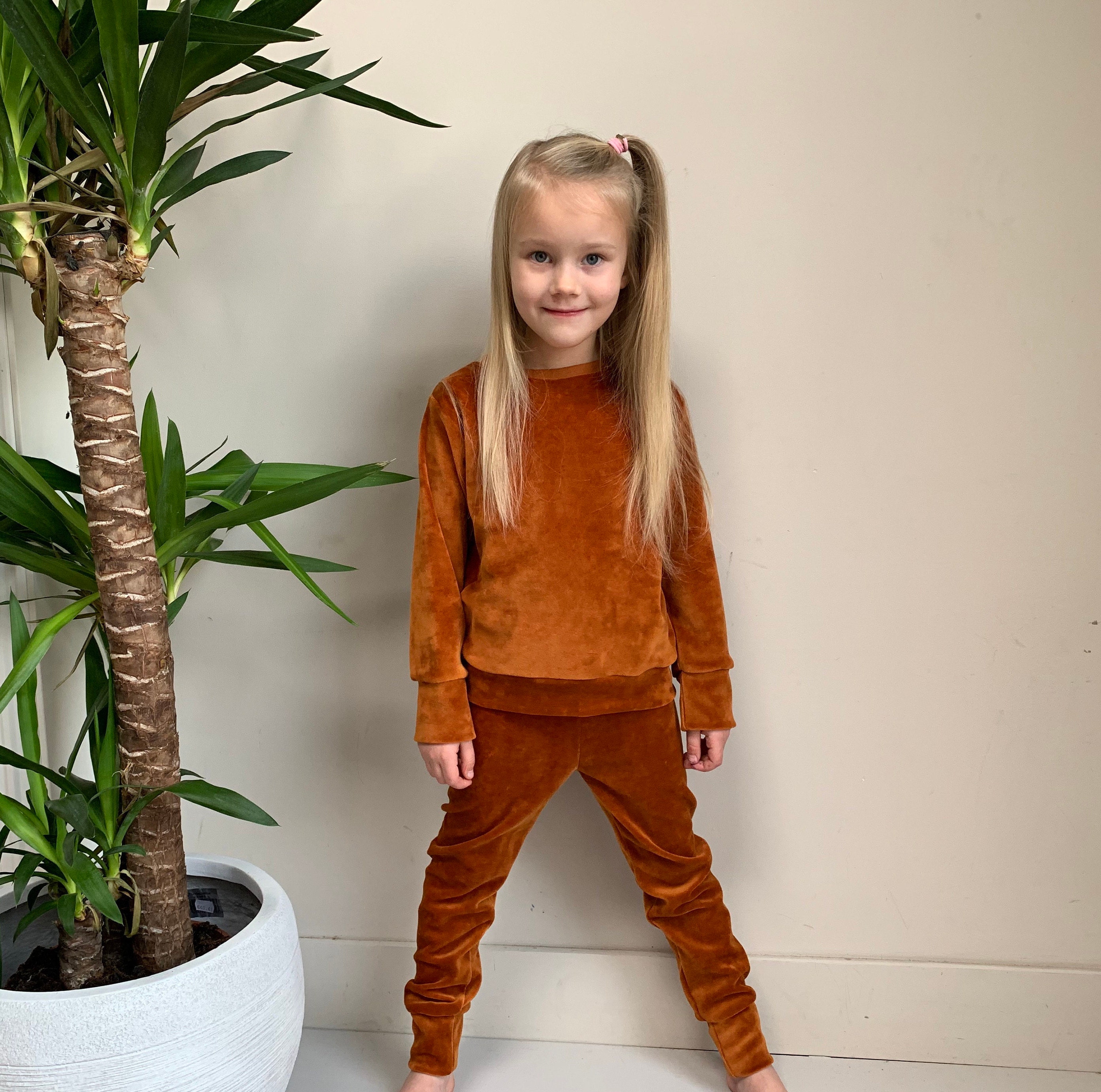 Brown Velour Sweatsuit Velour Tracksuit 