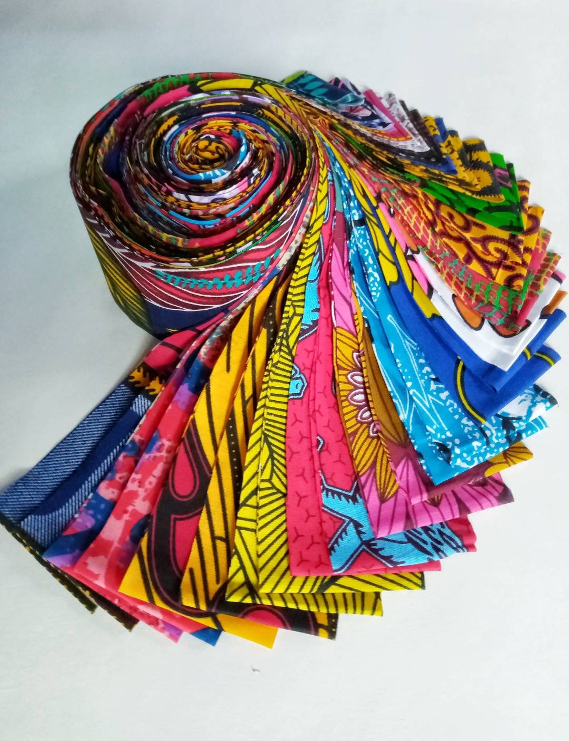 Jelly Rolls African Print Jelly Roll Patchwork Fabrics Etsy