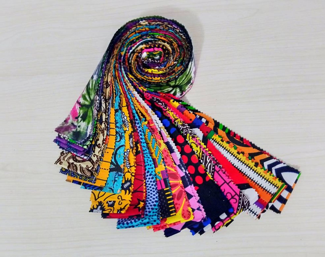 Jelly Rolls African Print Jelly Roll Patchwork Fabrics Etsy