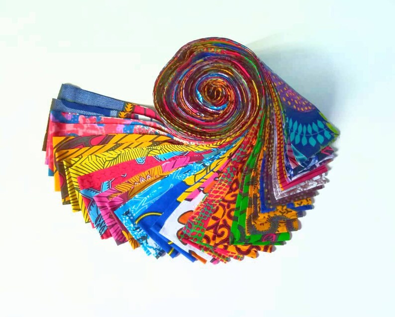 Jelly Rolls African Print Jelly Roll Patchwork Fabrics Etsy