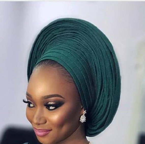 Head Wrap Gele Head Tie Auto Gele PreWrapped Gele Etsy