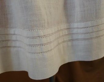 Pin Tucks on hem Knee Length Apron