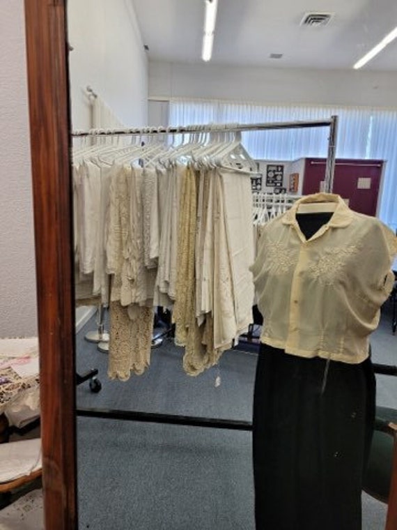 Cropped Silk Blouse - image 2