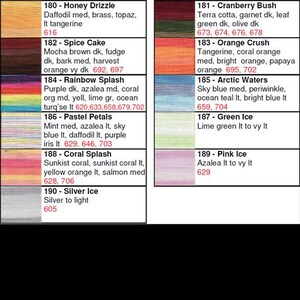 Lizbeth Thread by Color 180 to 190
