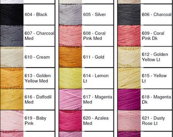 Lizbeth Thread by Color 601 to 624