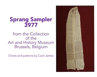 Sprang Sampler 3977; Gráficos y patrones de Carol James