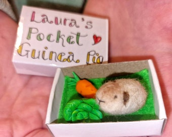 Pocket Guinea pig with polymer clay vegetables