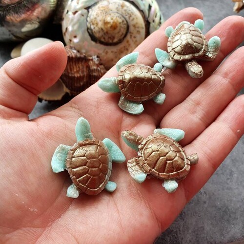 Set of 4 sea turtle soap