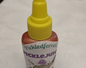 Squeeze Trial Pickle Juice Ferret Treat Oil Supplement Size 2 oz - 40 servings Dispenser Yellow Twist Top Dropper