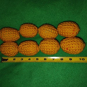 11 Piece Golden Eggs Crochet Shaky/Rattle/Stash Ferret or Pet Toys Eggs Play Bulk Set10 image 2