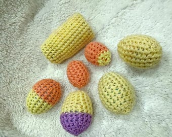 7 Piece Crochet Pet Ferret Bulk Set#102