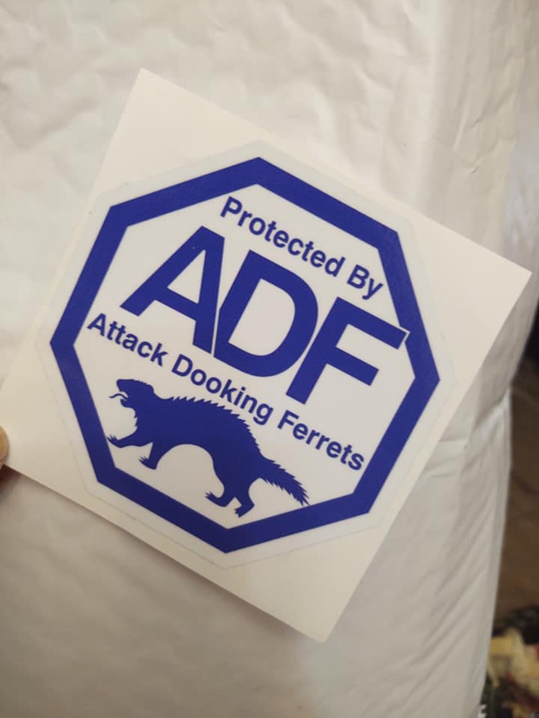 Sticker protected by Adf Attack Dooking Ferrets Decal 4 Window/locker
