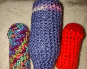 Crochet Ferret Toys: Rattle Stash Barrels 3-Piece Set  #24
