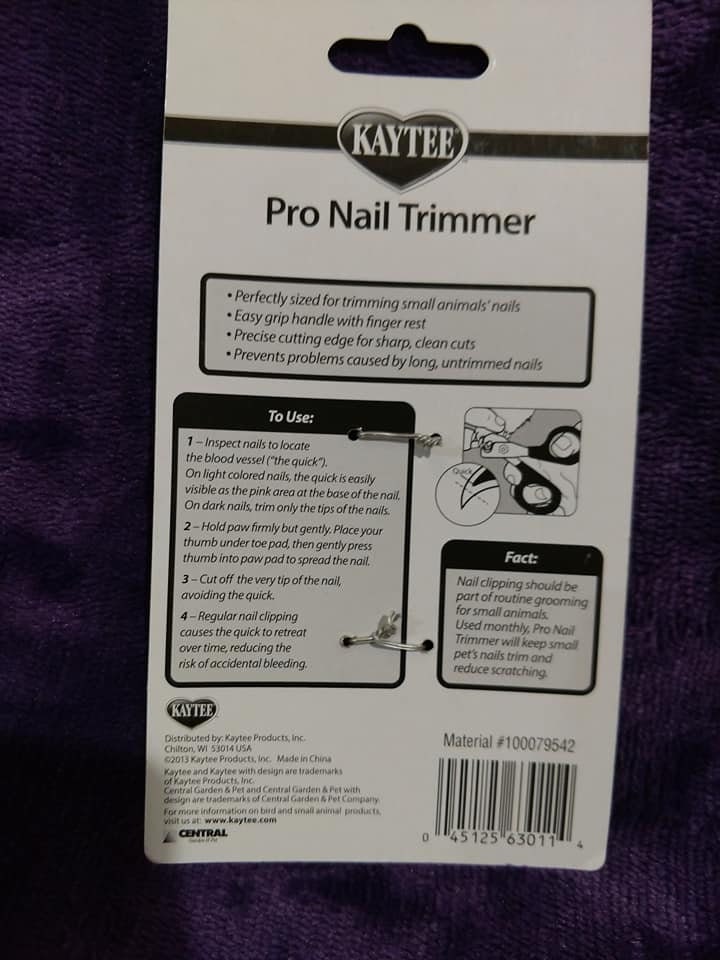Kaytee pro hotsell nail trimmer