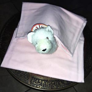 Cotton Ferret Snuggle Blanket: Pastel Pink Soupie Serving Blanket (30" x 40")