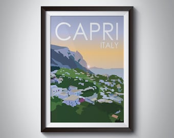 Capri | Italy | Travel Poster | Instant Download
