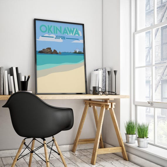 Okinawa | Japan | Travel Poster | Instant Download - Etsy