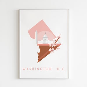 Washington DC | Poster | Minimalist | Instant Download