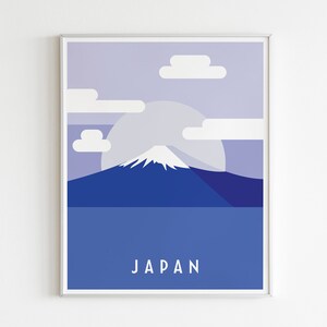 Fuji | Japan | Minimalist | Instant Download | Poster