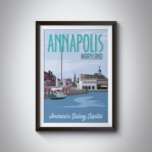 Annapolis / Maryland / Cartel de viaje / Descarga instantánea