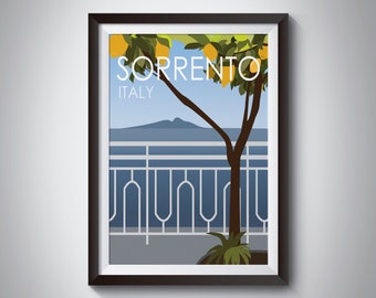 Sorrento | Italy | Travel Poster | Instant Download