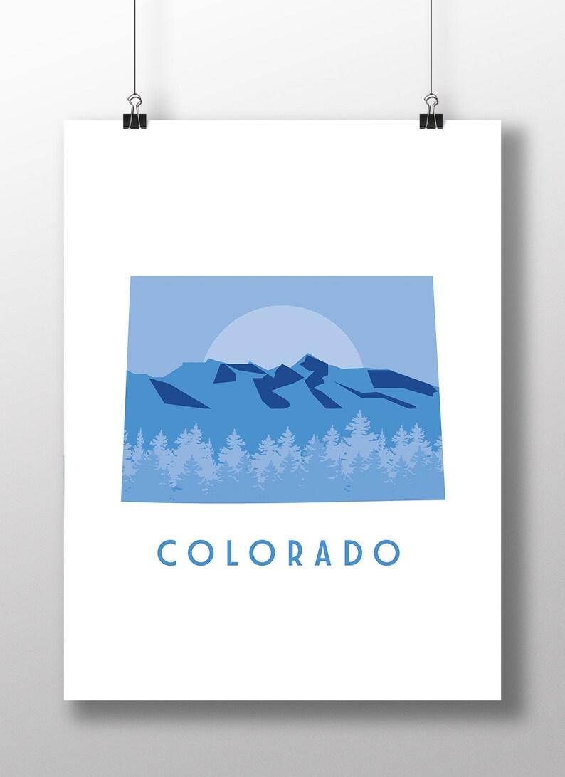 Colorado | State | Minimalist | Instant Download | Poster - Etsy