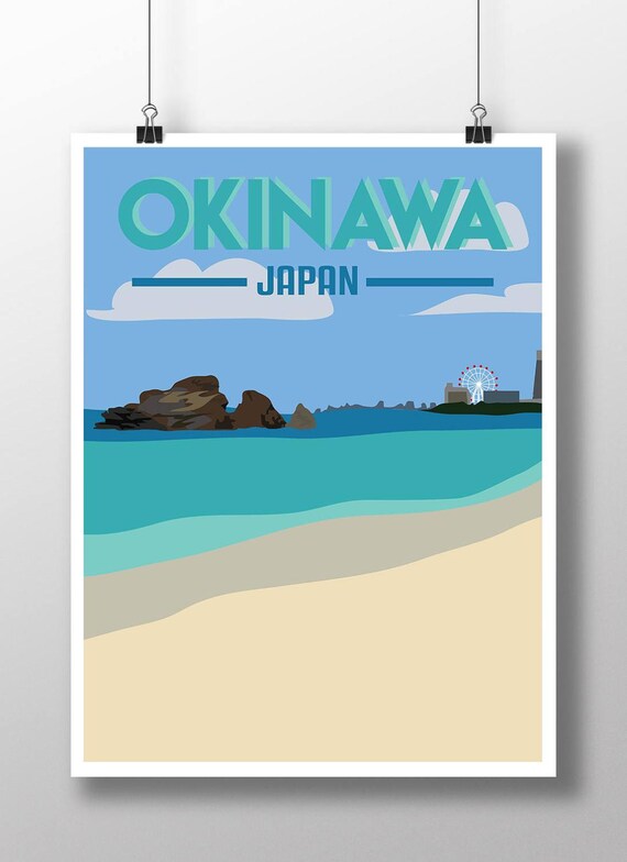 Okinawa | Japan | Travel Poster | Instant Download - Etsy
